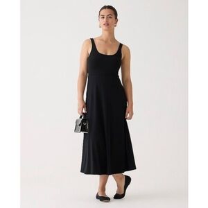 J. Crew Elliot Black Dress Matte Black Size XS NEW Style BS814 Tank Knit Casual